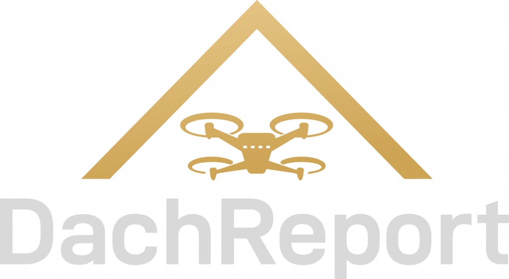 DachReport Firmenlogo weiß auf transparentem Hintergrund